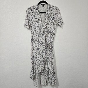 Isabella Oliver Women's Floral Print Wrap‎ Dress Short Sleeve Size 2